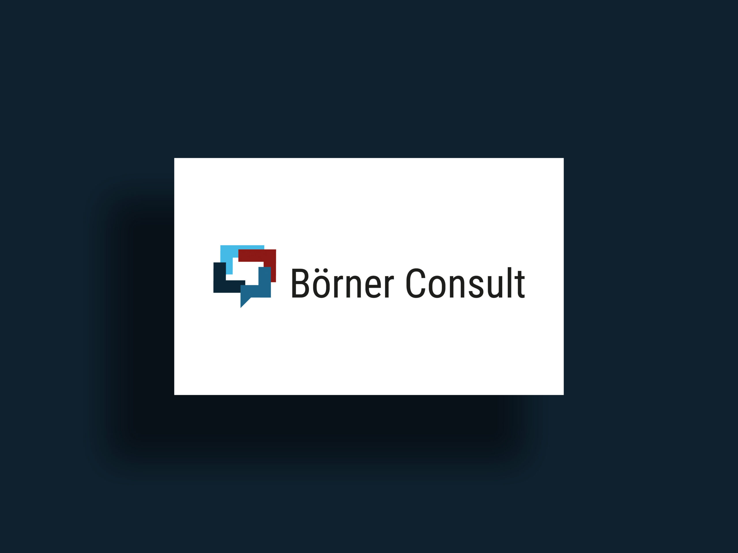 Von BRANDZEICHNER gestaltetes Logo für BÖRNER CONSULT