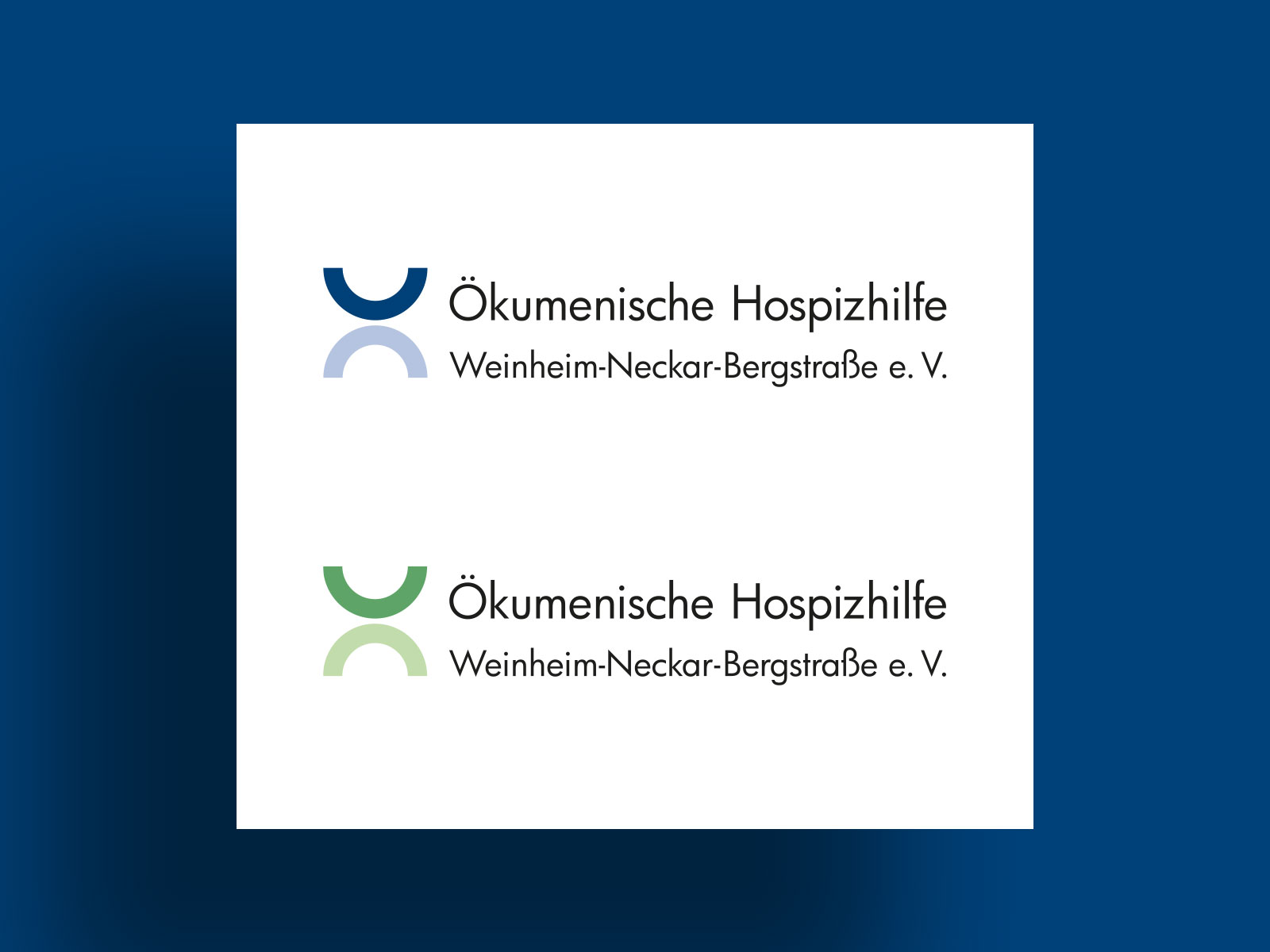 Von BRANDZEICHNER entwickelte Wort-Bildmarken für die Ökum. Hospizhilfe Weinheim