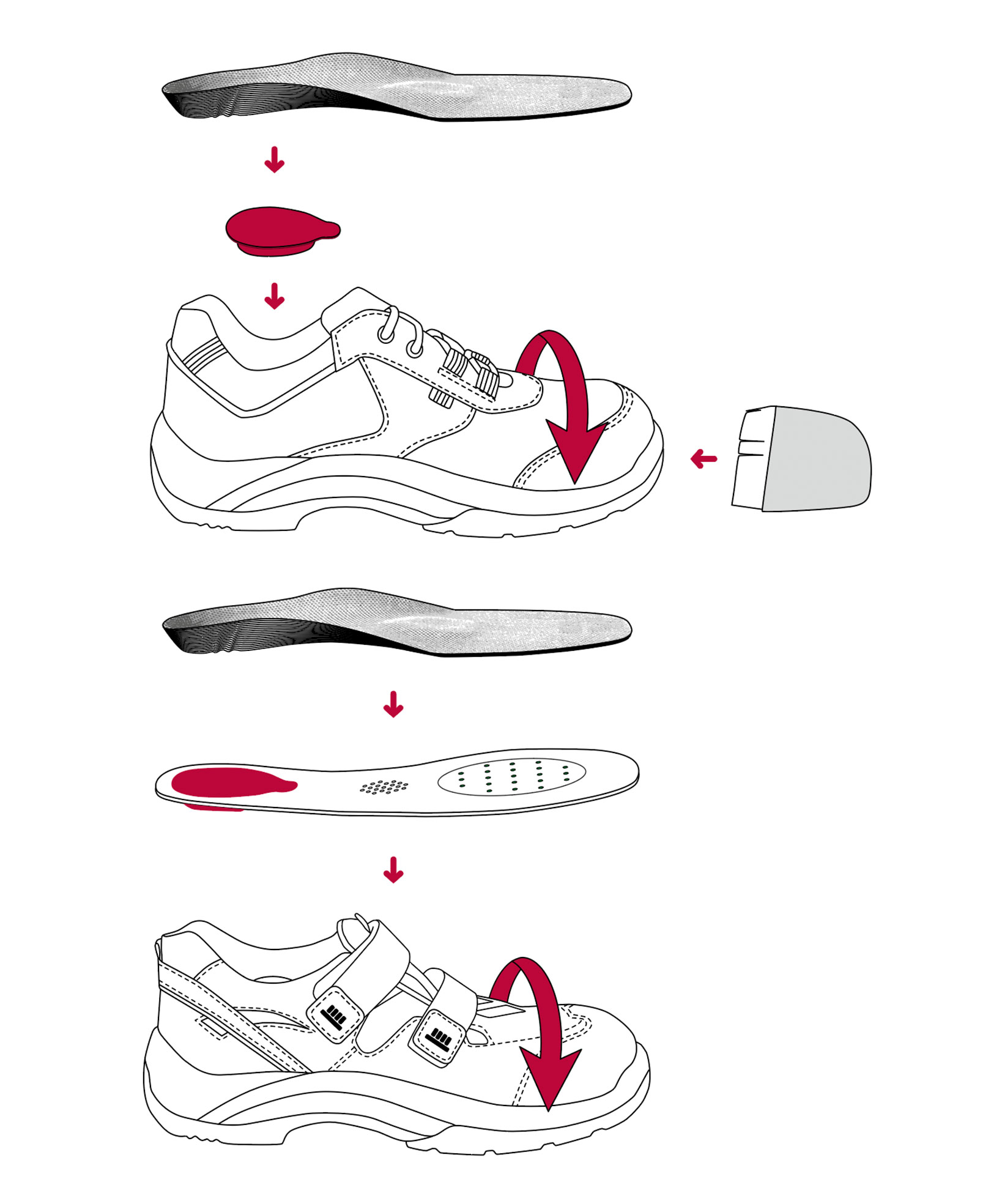 Von BRANDZEICHNER gestaltete Illustration der Steitz Secura Dämpfung