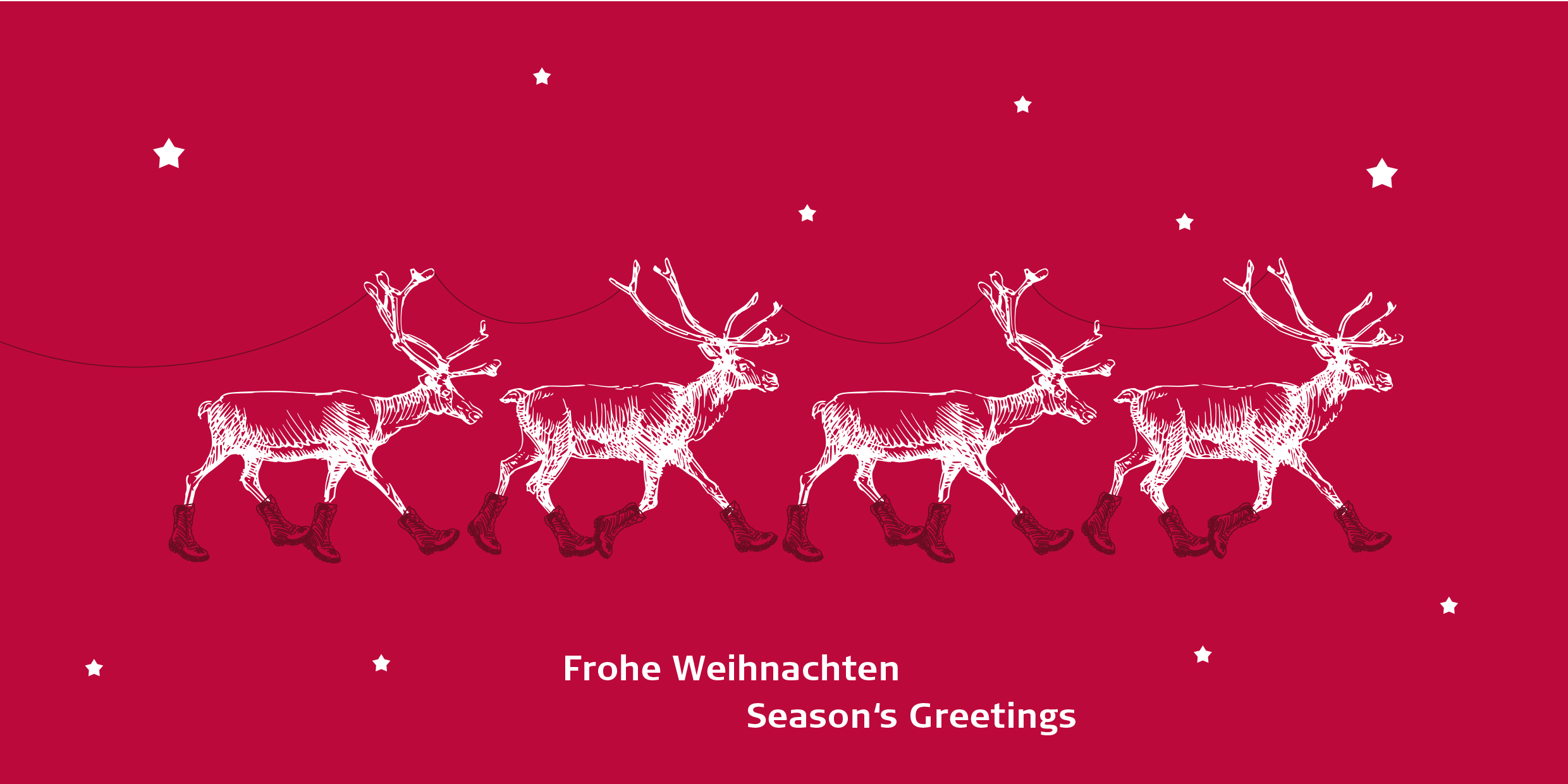 Von BRANDZEICHNER gestaltete Weihnachtskarte für STEITZ SECURA