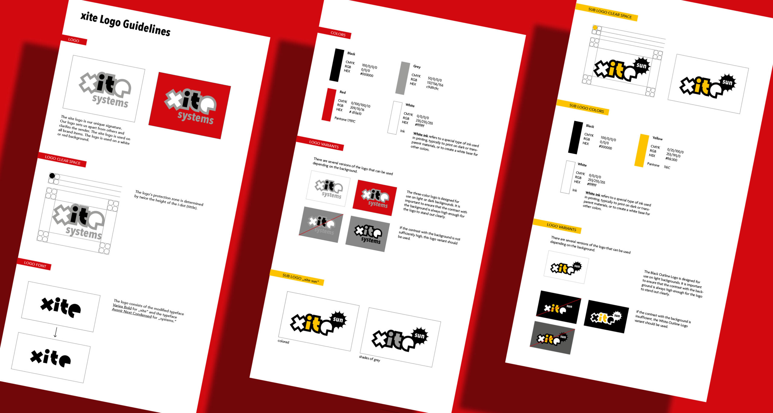 Von BRANDZEICHNER gestalteter Styleguide für xite